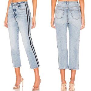 Superdown Jamie Side Stripe Crop Jeans Size 24